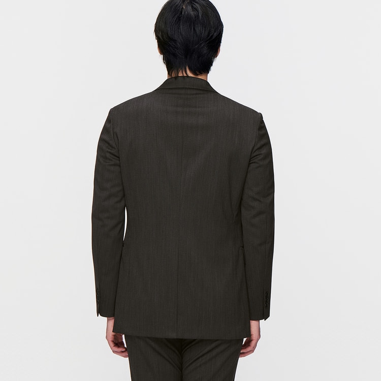 洗える ウールブレンドストレッチジャケット LES MUES セットアップ