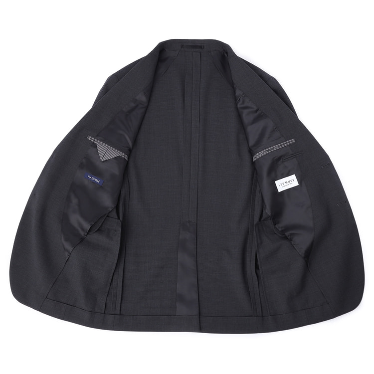 洗える スーパーストレッチウール混ジャケット LES MUES セットアップ