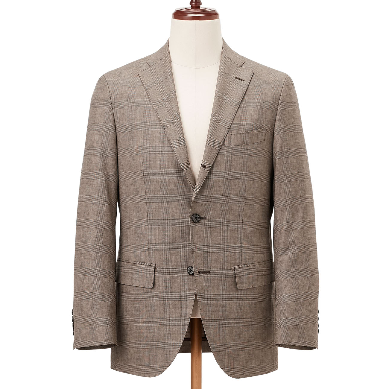 REDA 段返り3つボタンジャケット ベージュ グレンチェック JUNKO SHIMADA JS homme セットアップ着用可