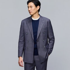 REDA ダブルジャケット 紺 グレンチェック JUNKO SHIMADA JS【AOKI REDA ダブルジャケット 紺 グレンチェック JUNKO SHIMADA JS【AOKI