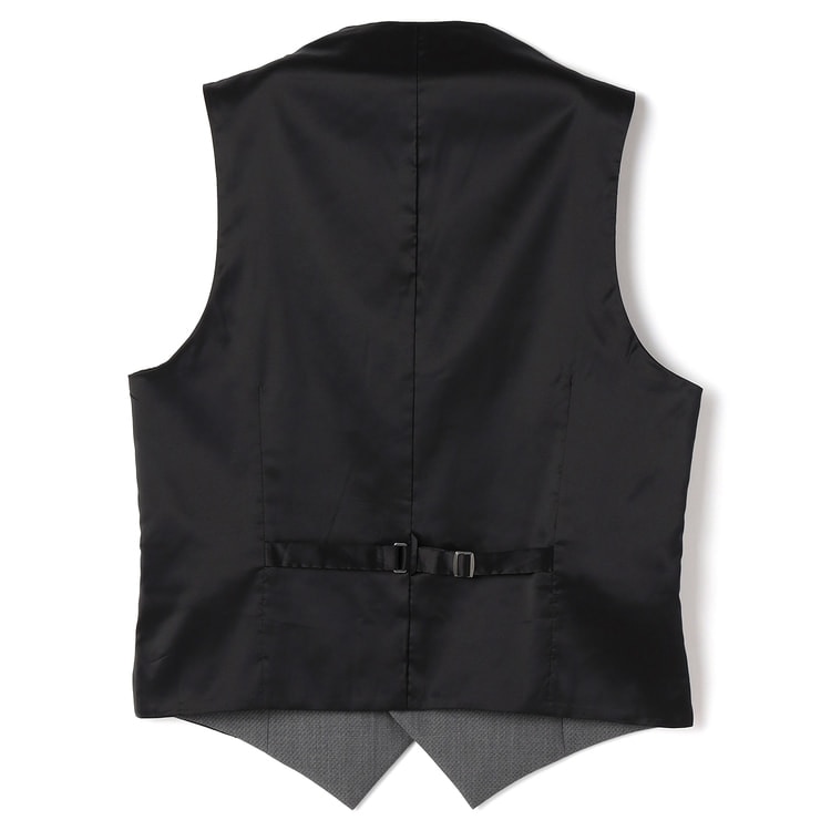 リバーシブルベスト 黒×グレー MAJI スリム 別売スーツあり【AOKI公式