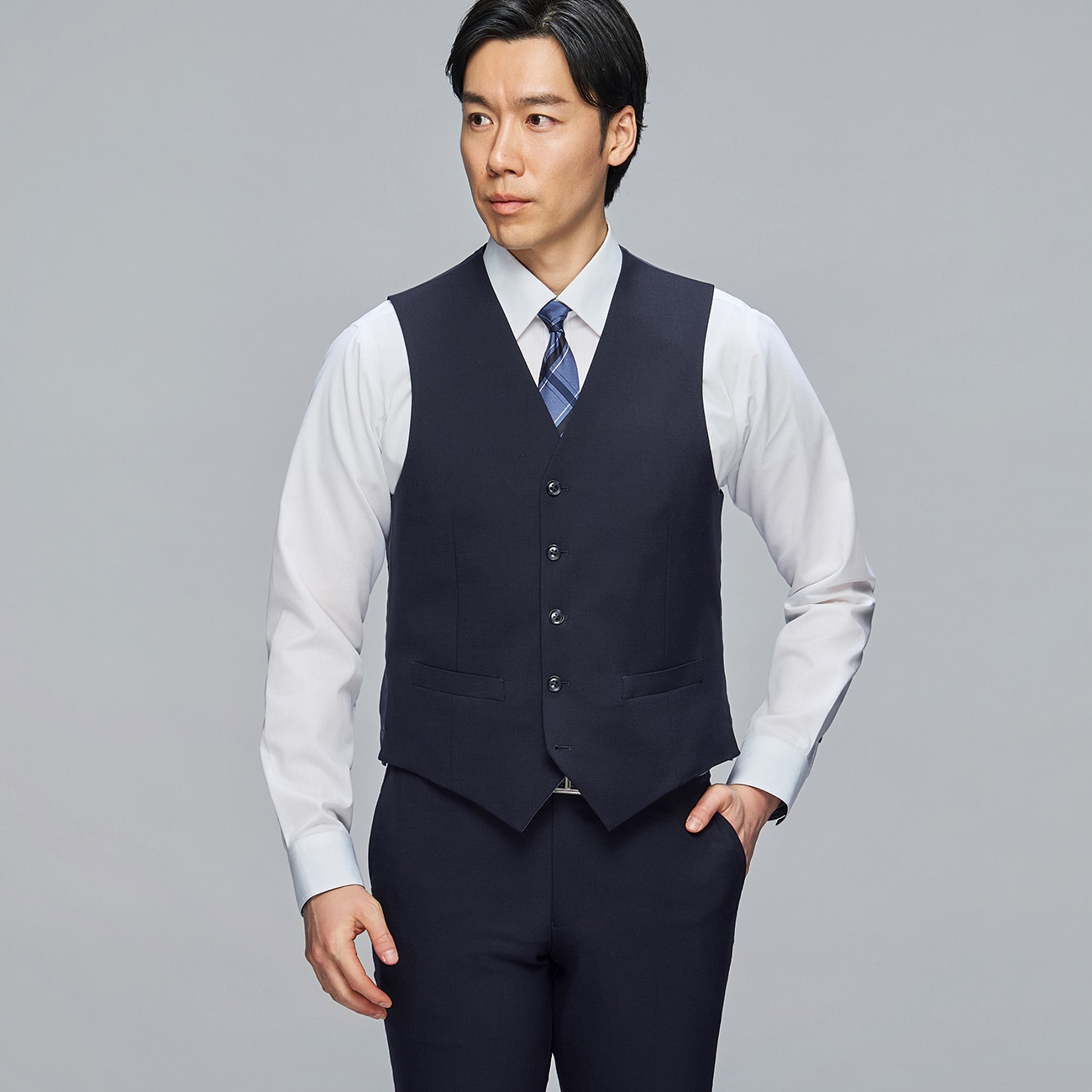 BOGLIOLI✨未使用　スーツベスト　カシミヤ混　ストライプ　50 ジレ A06_3260V01_c00_a001.jpg