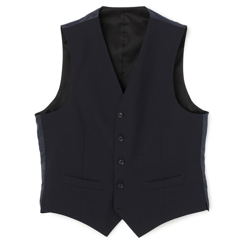 2024年モデル 変形ベスト ジレ 薄手 アシメ 黒 ウォッシャブル 美品 40 トロピカルVネックジレ|allureville OFFICIAL SITE / ONLINE SHOP