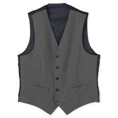 リバーシブルベスト 紺×グレー MAJI スリム 別売スーツあり【AOKI公式