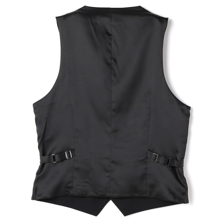 リバーシブルベスト 黒×グレー LES MUES スリム 別売りスーツあり