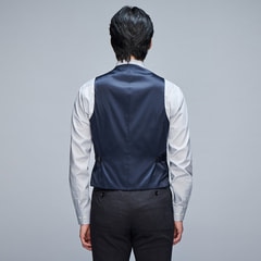 リバーシブルベスト 紺×グレー JUNKO SHIMADA JS homme ス【AOKI