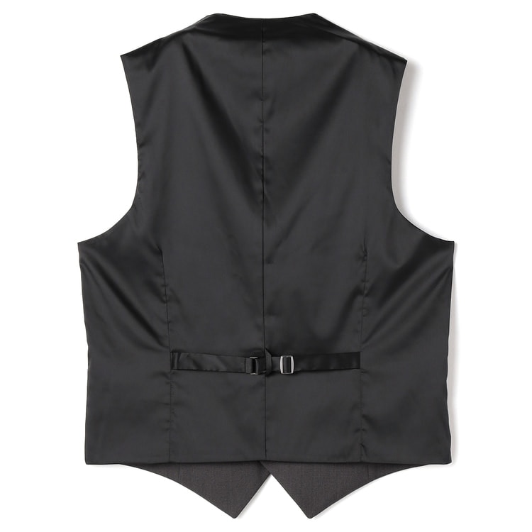 リバーシブルベスト 黒シャドー×ミディアムグレー MAJI スリム 別売