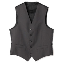 リバーシブルベスト 黒シャドー×ミディアムグレー MAJI スリム 別売