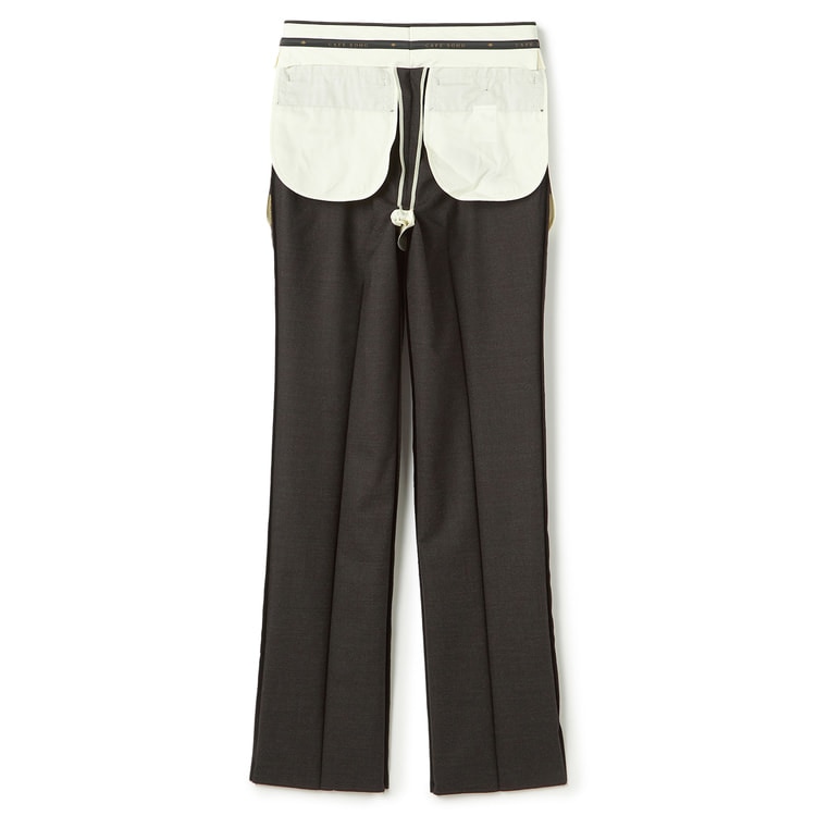 日本製 洗える 上質ウール エミネント ワンタックパンツ CAFE SOHO