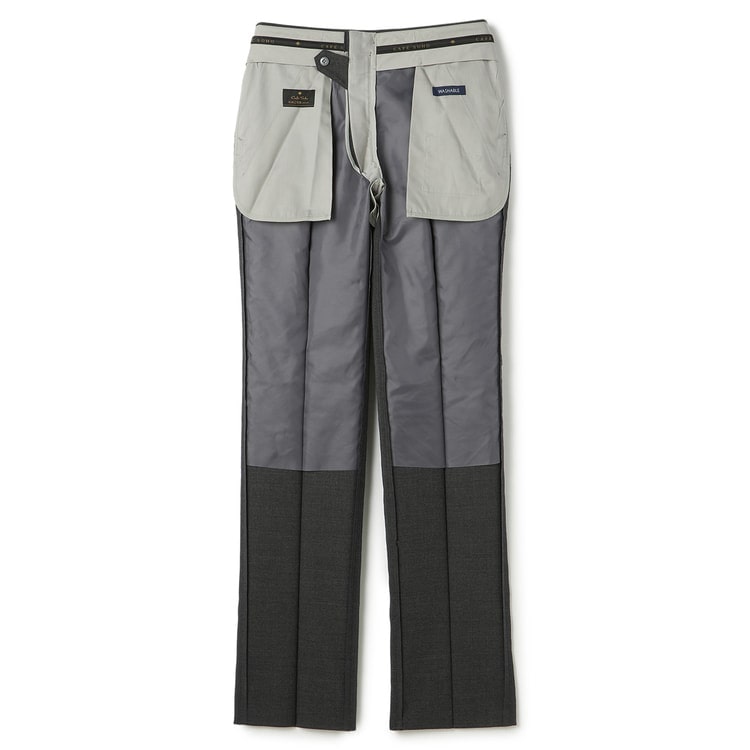 日本製 洗える 上質ウール エミネント ワンタックパンツ CAFE SOHO