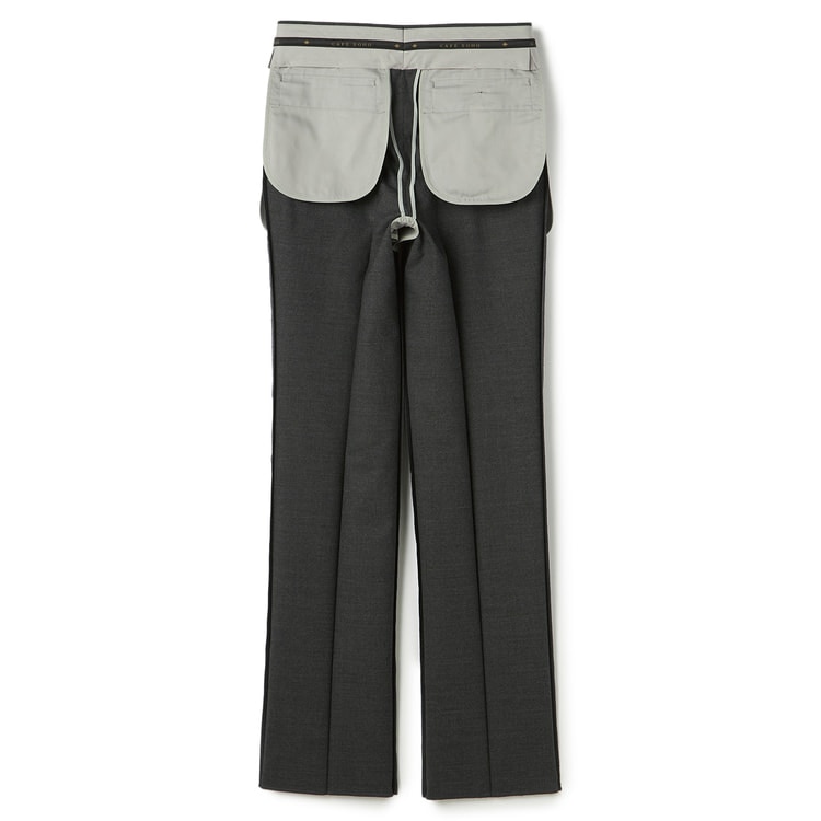 日本製 洗える 上質ウール エミネント ワンタックパンツ CAFE SOHO