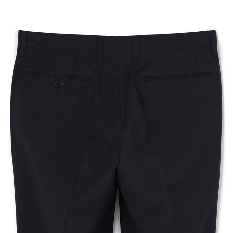 日本製 エミネント 接触冷感ノータックパンツ ピンチェック柄 CAFE