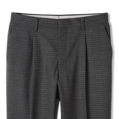 日本製 洗える ワンタックパンツ エミネント ミディアムグレー