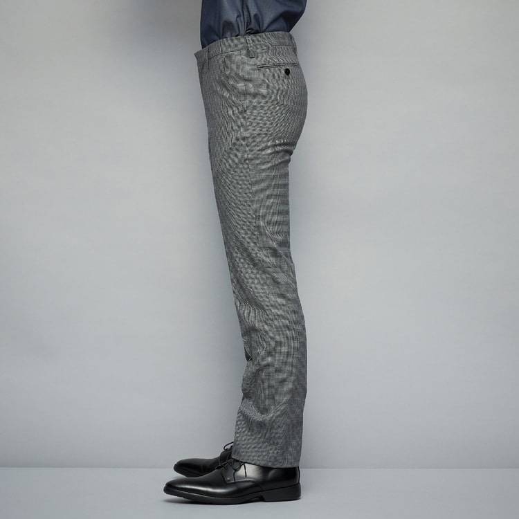 ■新品 CAFE SOHO 夏秋ウールノータック 洗濯OK 黒/チャコール&織り柄ストライプ W82 定価7，344 □新品 CAFE SOHO 春夏ウール2タック 洗濯乾燥OK 黒 W94 定価1