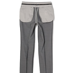 【新品未使用】PT01AWスリムコットンパンツ ライトグレー S46定価約5万円 新品未使用】PT01AWスリムコットンパンツ ライトグレー S46定価約5万円