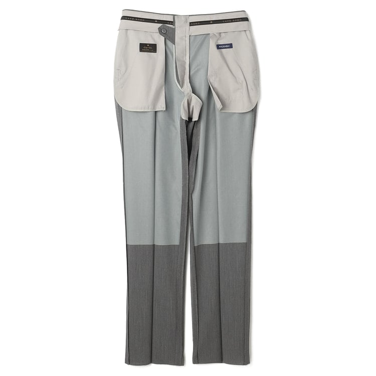 エアクール 日本製 洗える トリアセテートブレンド ワンタックパンツ