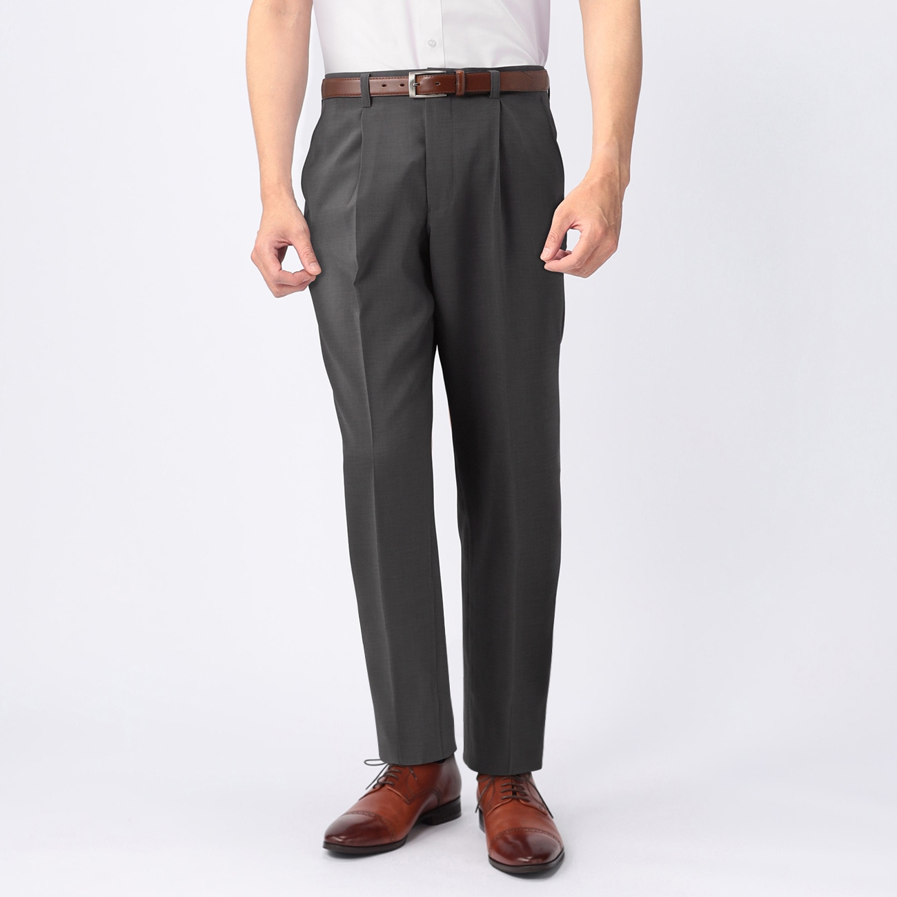 洗える ストレッチ ワンタックパンツ JOURNAL WORKS 洗える ストレッチ ワンタックパンツ JOURNAL WORKS