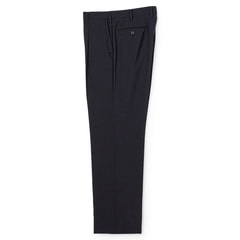 エアクール ウエストらくらく 洗える ノンアイロンストレッチワンタックパンツ 千鳥格子 LES MUES セットアップ着用可
