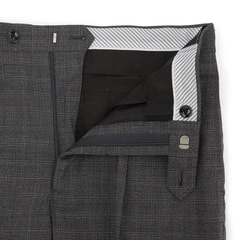 ウエストらくらく 洗える ノンアイロンストレッチ ワンタックパンツ LES MUES