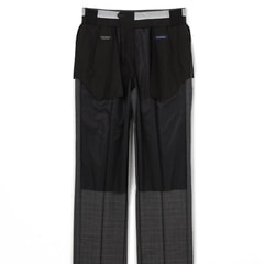 ウエストらくらく 洗える ノンアイロンストレッチ ワンタックパンツ LES MUES