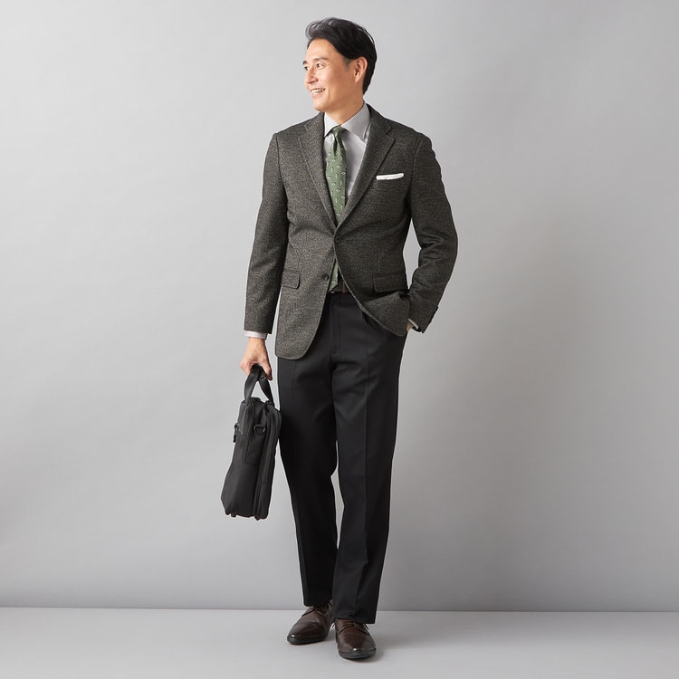 アウトレット】洗える ストレッチ ワンタックパンツ ラチネ LES MUES