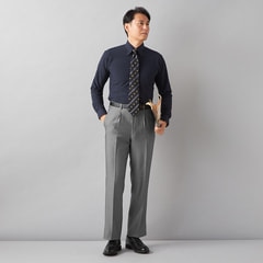 洗える ストレッチ ワンタックパンツ カルゼ JOURNAL WORKS
