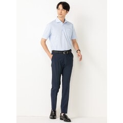 アオキLES MUES ノーカラージャケット テーパードパンツスーツ エアクール 洗える ノンアイロンテーパードノータックパンツ LES MUES