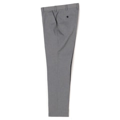 ウエストらくらく 洗える クールコットンストレッチ テーパードノータックパンツ LES MUES