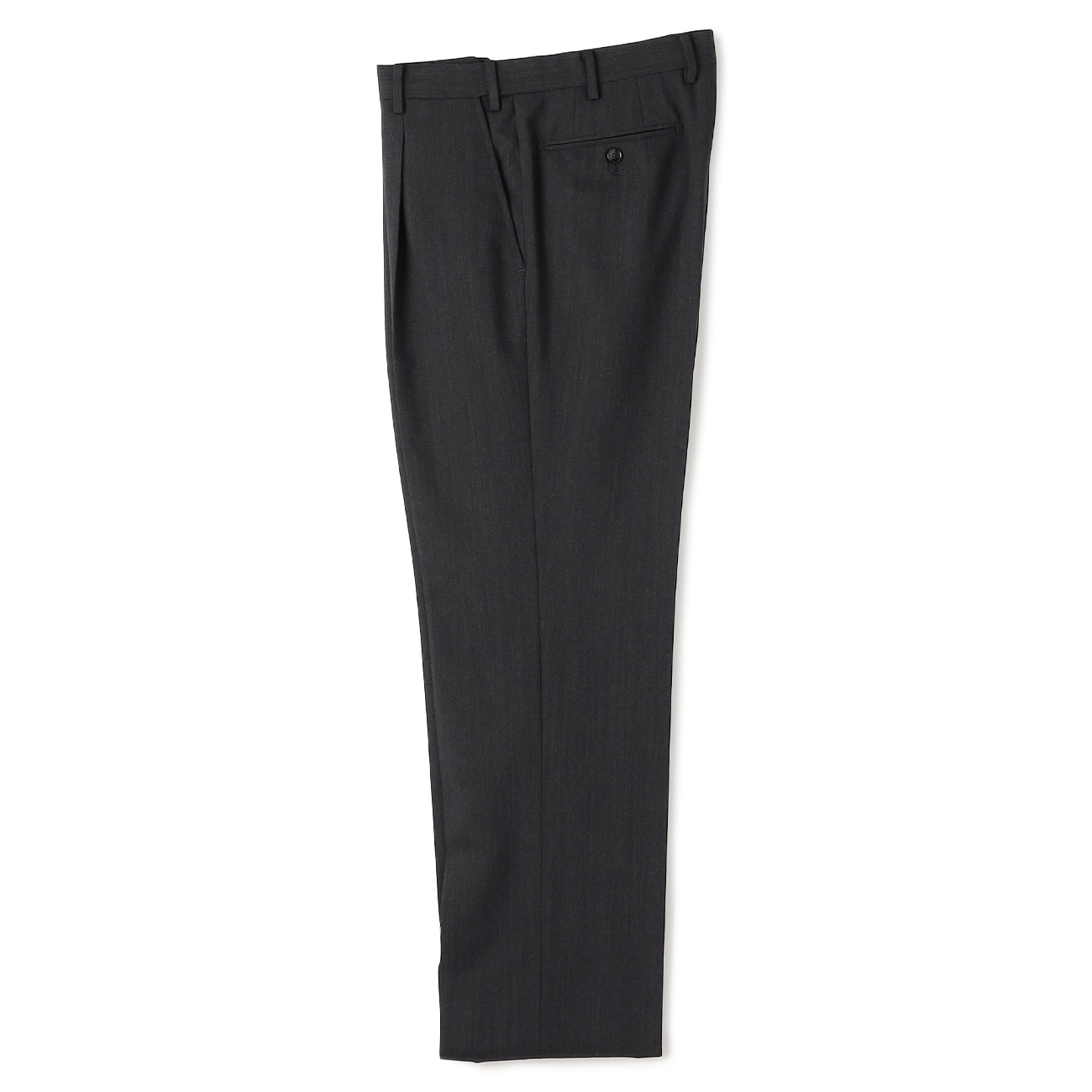 ウエストらくらく 洗える ノンアイロン ストレッチ ワンタックパンツ LES MUES