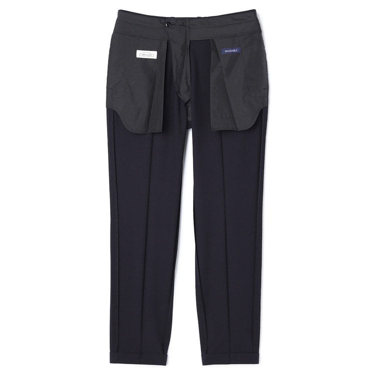 らくQパンツ】裾上げ済 ストレッチ テーパードノータック ドレス【AOKI