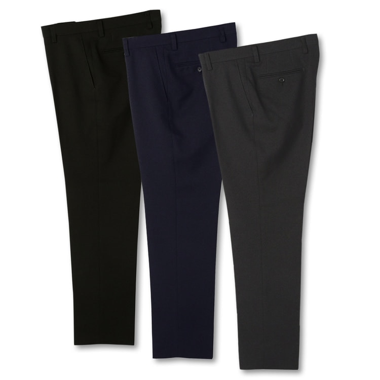 Web限定商品 裾上げ済 洗える ストレッチ パンツ 3本 スーツのaoki公式通販