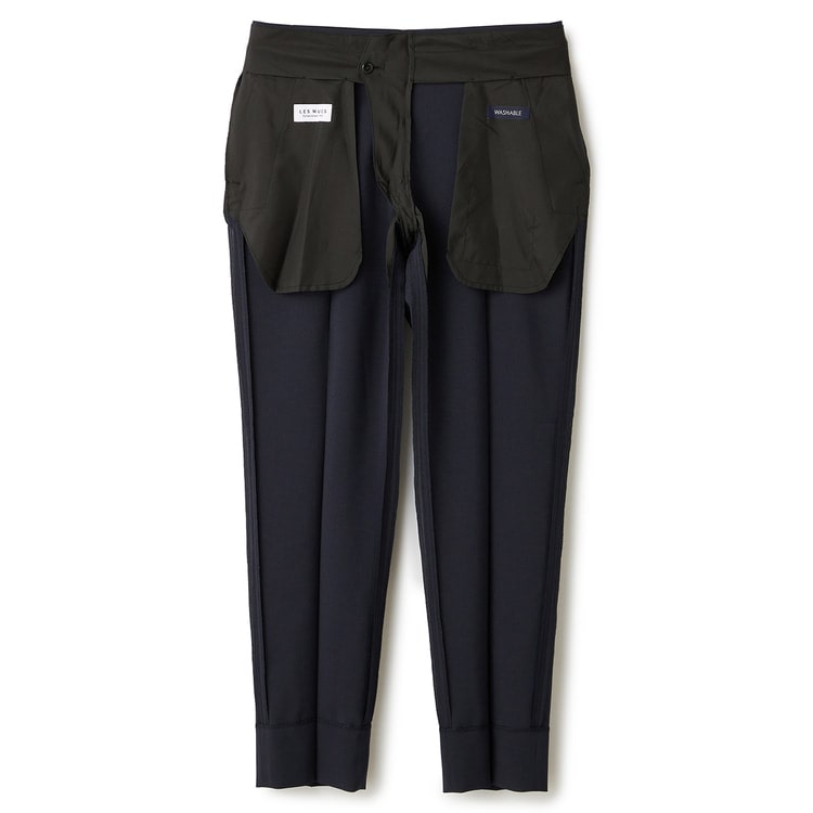 WEB限定商品】3本セット 春夏用 洗える ストレッチノータックパンツ 裾