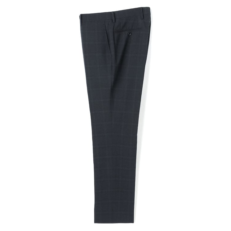 Washable Stretch wool-like dry touch tapered No pleats tuck pants LES MUES Mix & Match wearable