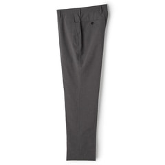 洗える ストレッチ テーパードノータックパンツ 無地 LES MUES