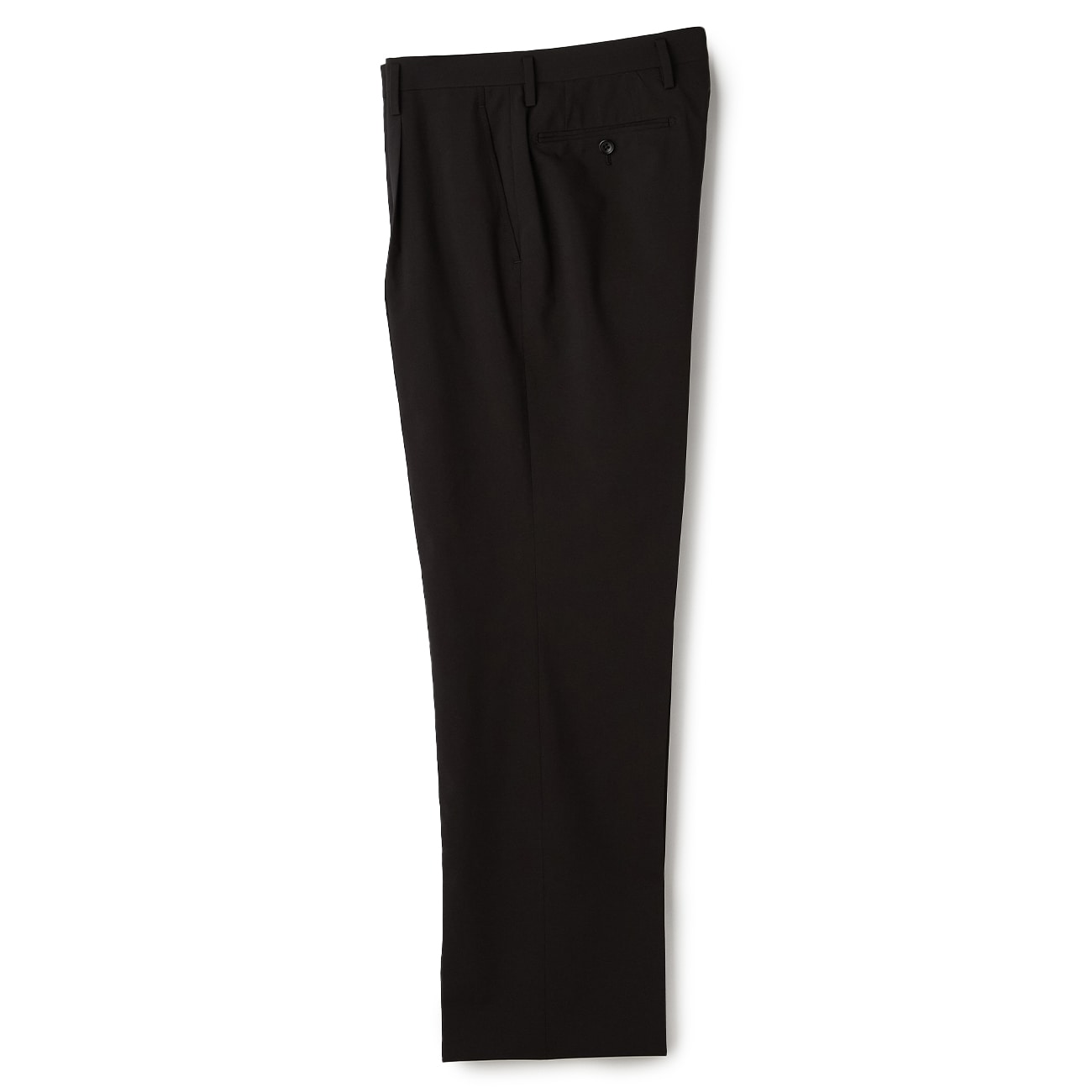 洗える ストレッチ ワンタックパンツ 無地 LES MUES