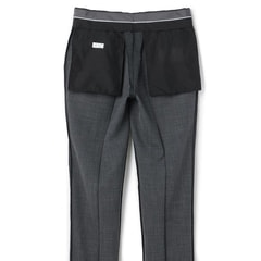 ウエストらくらく ノンアイロンストレッチ テーパードノータックパンツ