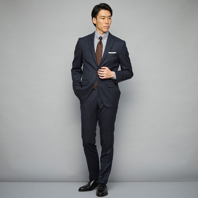 特価】【WEB限定価格】魔法のウエスト Super110′s ノータックパンツ