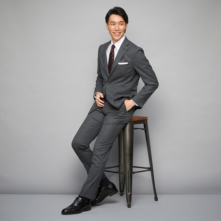 特価】【WEB限定価格】魔法のウエスト Super110′s ノータックパンツ