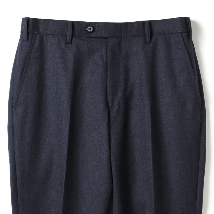 【未使用タグ付☆】AOKI 島田順子 ノーカラー　ワイドパンツ セットアップ　L 特価】【WEB限定価格】魔法のウエスト Super110′s ノータックパンツ