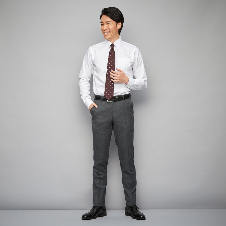 特価】【WEB限定価格】魔法のウエスト Super110′s ノータックパンツ