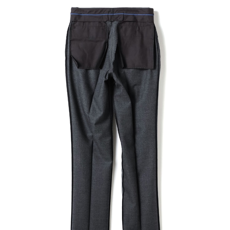 魔法のウエスト Super110′s ノータックパンツ ピンチェック JUNKO