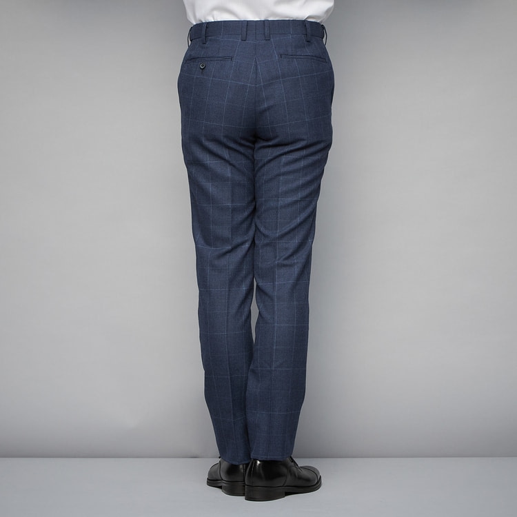 魔法のウエスト Super110′s ノータックパンツ ウィンドウペン JUNK