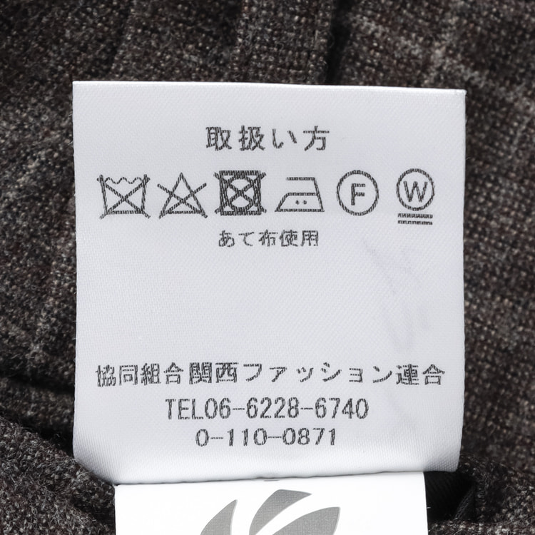 魔法のウエスト Super110′s ノータックパンツ ウィンドウペン
