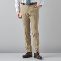 洗える ストレッチ テーパードノータックパンツ ラチネ LES MUES
