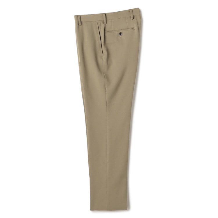 洗える ストレッチ テーパードノータックパンツ ラチネ LES MUES