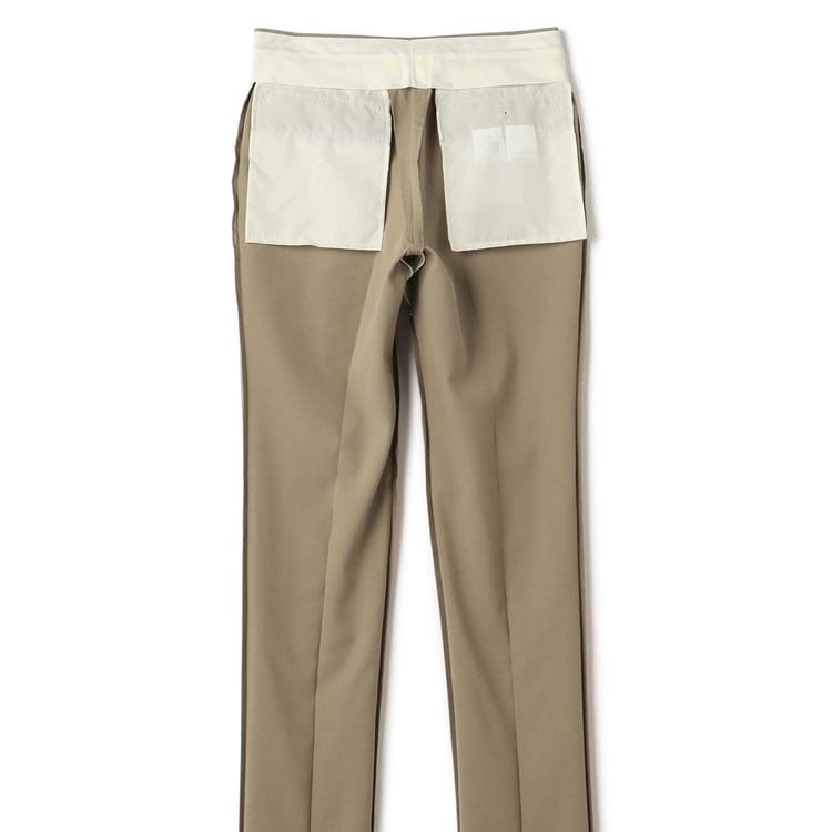 洗える ストレッチ テーパードノータックパンツ ラチネ LES MUES