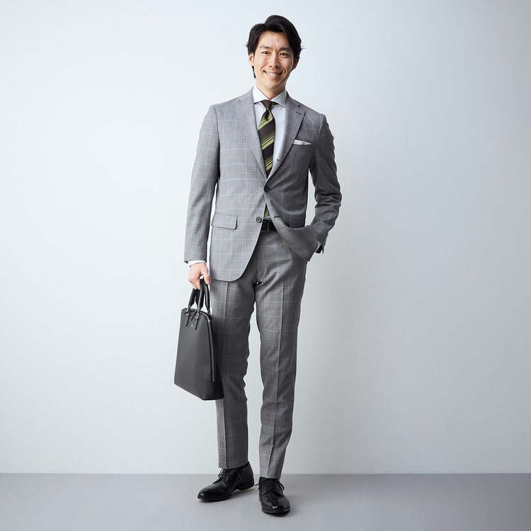 REDA セットアップ ジャケット A6 スラックス 82　青木 REDA ACTIVE 魔法のウエスト インポートファブリックノータックパンツ