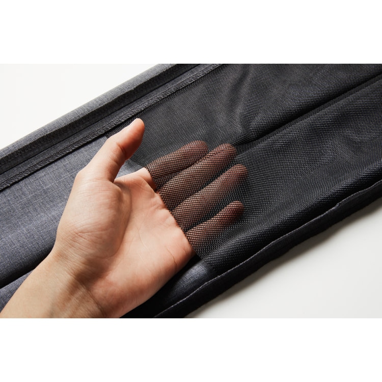 ウールブレンドエアクールパンツ ウエストらくらく テーパードノータック LES MUES セットアップ着用可