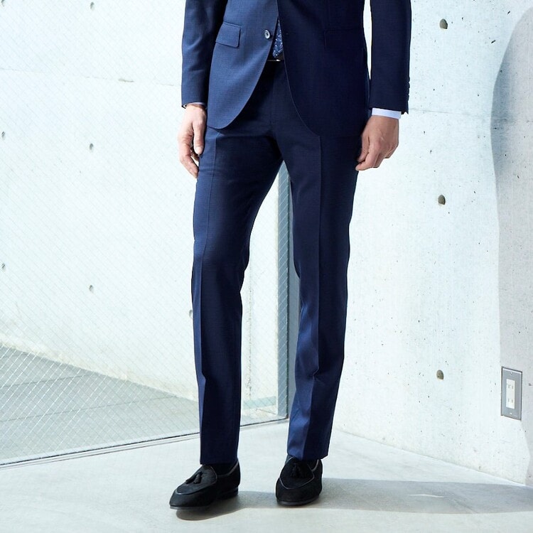上質素材 魔法のウエスト Super110′s ハイクオリティウールストレッチノータックパンツ JUNKO SHIMADA JS homme セットアップ着用可