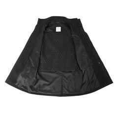 はっ水 ストレッチ 防風 軽量暖かウエザーサポートコート 黒 LES MUES